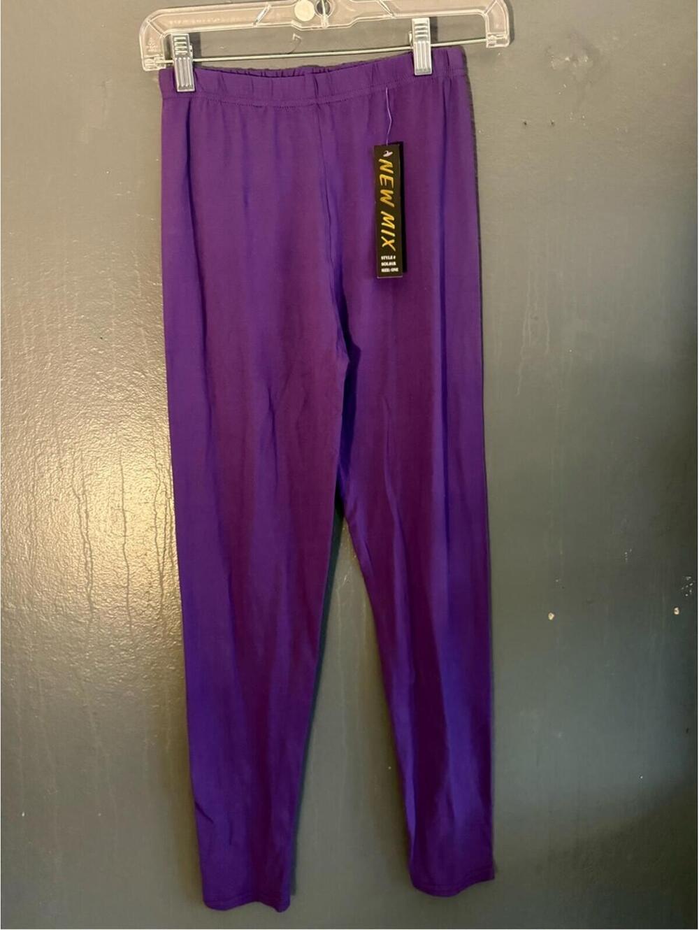 New Mix Women's Purple Slim Fit Leggings with Tags